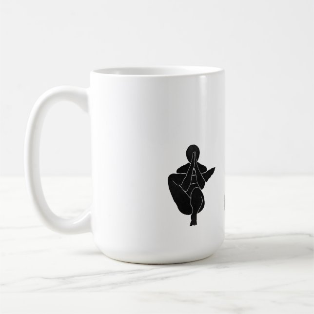 Meditation, yoga, Attitude Coffee Mug (Left)