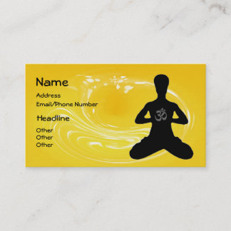 Meditation - Yoga Business Cards