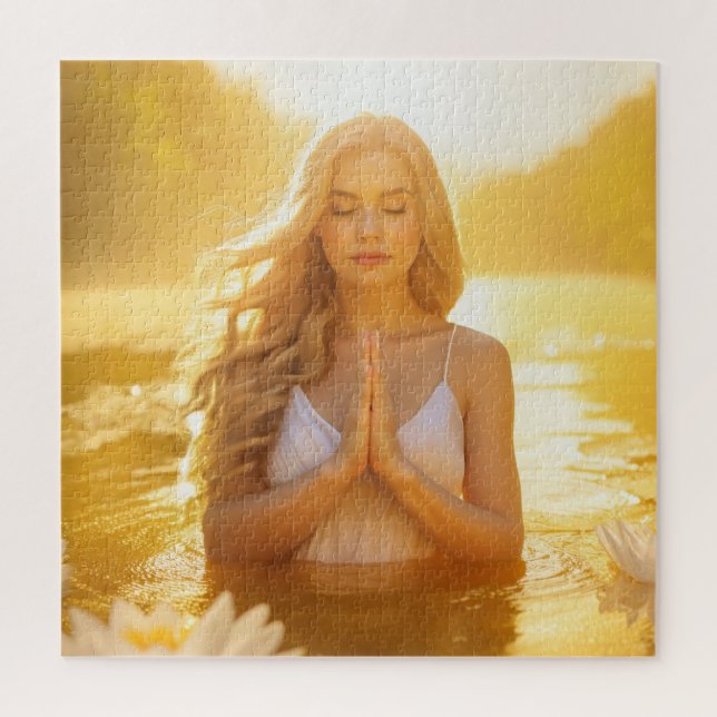 MEDITATION - YOGA -- CARPE DIEM JIGSAW PUZZLE (Vertical)