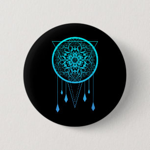 Meditation, Yoga Clothing, Namaste Geometry Chakra 6 Cm Round Badge