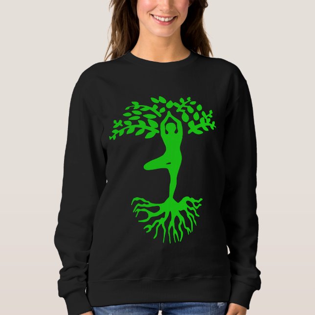 Meditation Yoga  Fitted Sweatshirt (Front)