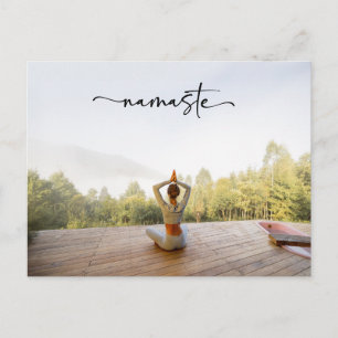 Meditation Yoga  Happy Birthday Card Namaste