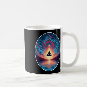 Meditation Yoga Pose Wellness Zen Calm Peace Menta Coffee Mug