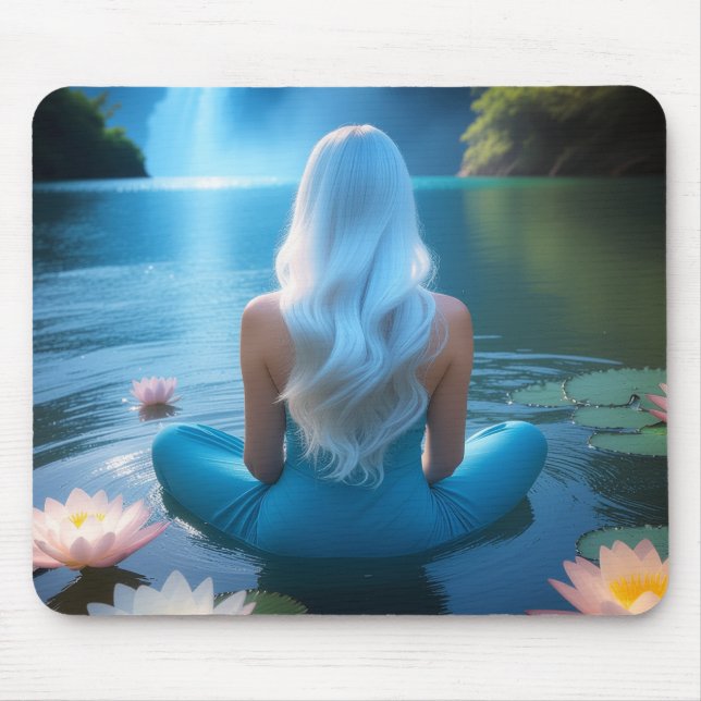 MEDITATION -YOGA - WELLNESS - CARPE DIEM MOUSE PAD (Front)