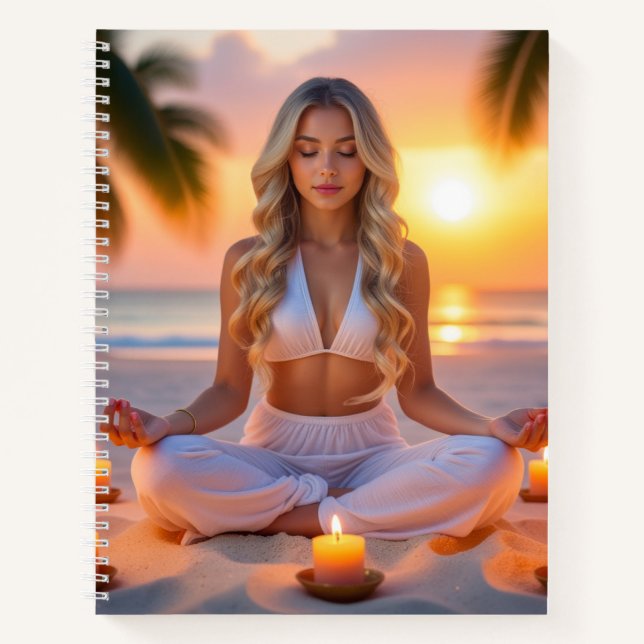 MEDITATION - YOGA - WELLNESS - CARPE DIEM NOTEBOOK (Front)