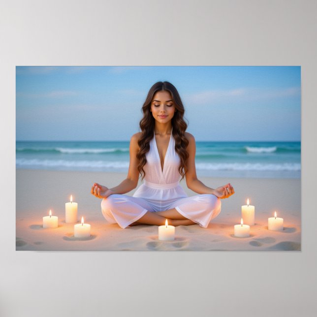 MEDITATION - YOGA - WELLNESS - CARPE DIEM POSTER (Front)