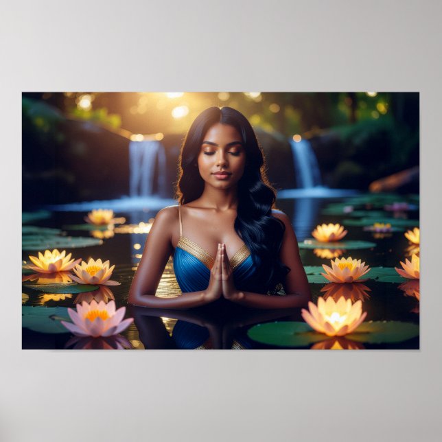 MEDITATION - YOGA - WELLNESS - CARPE DIEM POSTER (Front)