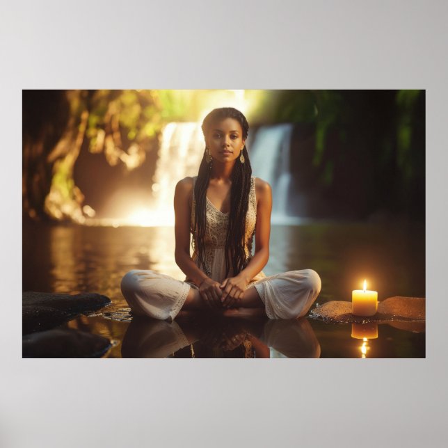 MEDITATION - YOGA - WELLNESS - CARPE DIEM POSTER (Front)