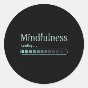Meditation Zen Mindfulness Buddhism Namaste Funny Classic Round Sticker