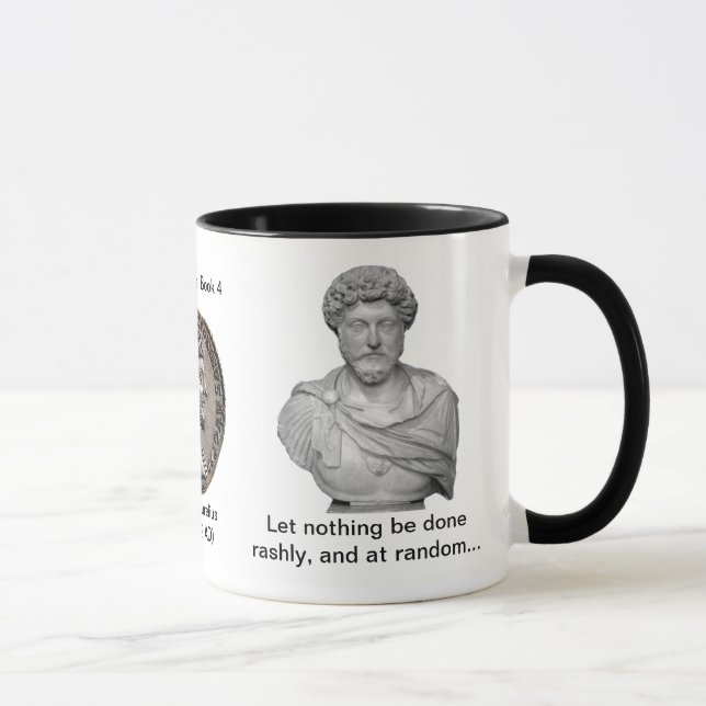 Meditations - rules of art mug (Right)