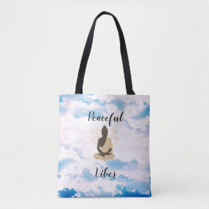 Meditative Buddha Peaceful Vibes Tote Bag