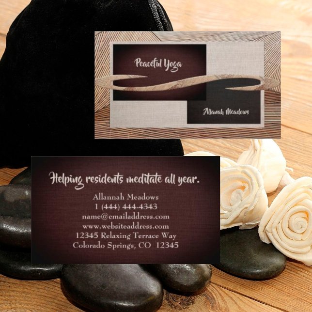 Meditative Business Card for Yogi Professionals (Creator Uploaded)