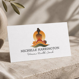 Meditative Grace Life Coach Women's Healthcare Business Card