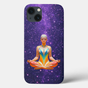 Meditative Woman – Mystical Galaxy iPhone 13 Case