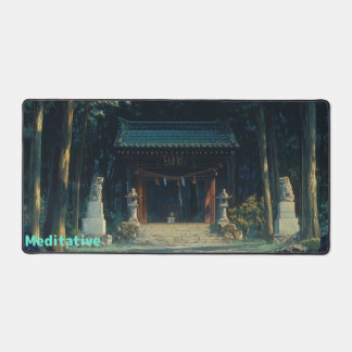 Meditative Woodland Shrine – Calm Forest Sanctuary Desk Mat
