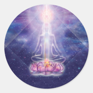 Meditator Classic Round Sticker