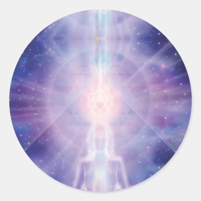 Meditator Classic Round Sticker (Front)