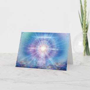 Meditator Heart Blue Card