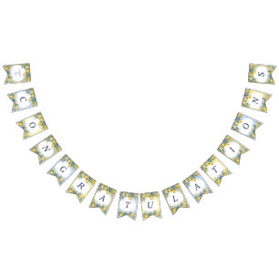 Mediterranean Amalfi Lemon Personalised Wedding Bunting