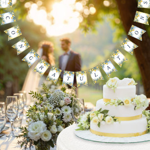 Mediterranean Amalfi Lemon Personalised Wedding Bunting