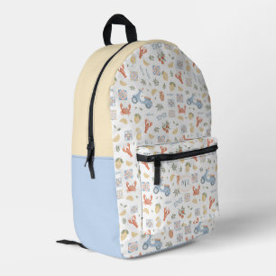 Mediterranean Amalfi Lemon Scooter Majolica Custom Printed Backpack