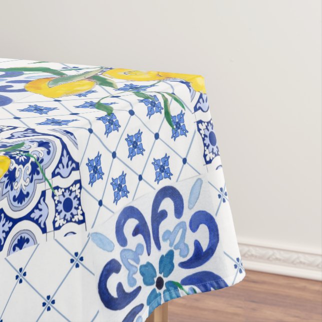 Mediterranean,Amalfi style,simple squares         Tablecloth (In Situ)