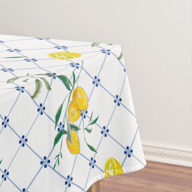 Mediterranean,Amalfi style,simple squares        Tablecloth (In Situ)