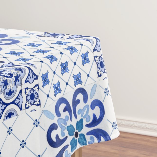 Mediterranean,Amalfi style,simple squares       Tablecloth (In Situ)