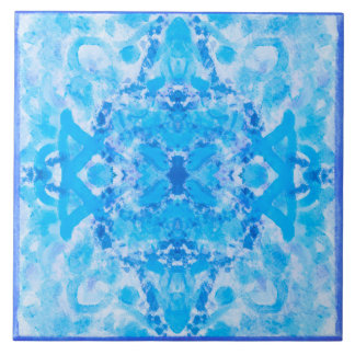 'Mediterranean Aqua Blue pattern  Ceramic Tile
