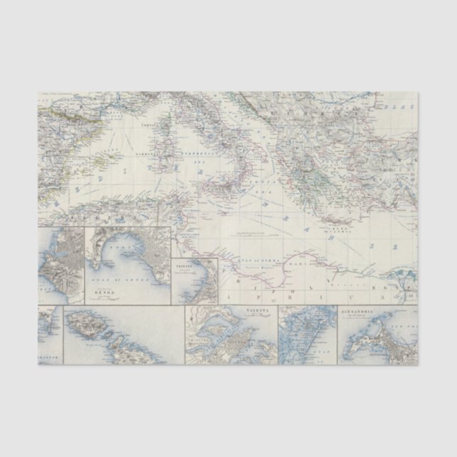Mediterranean Basin Tissue Paper (Front)