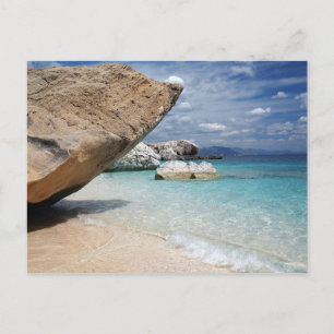 Mediterranean beach, Sardinia postcard