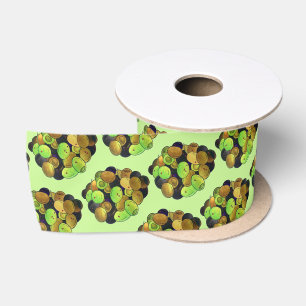 Mediterranean Black Green Mixed Olives Greek Food Satin Ribbon