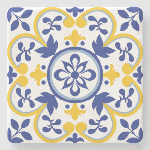 Mediterranean Bloom Stone Coaster