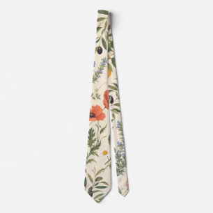 Mediterranean Botanical Tie