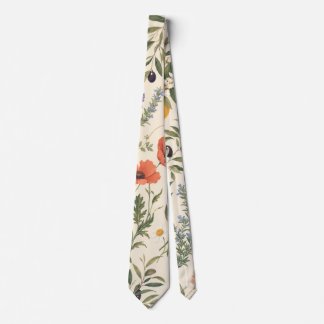 Mediterranean Botanical Tie