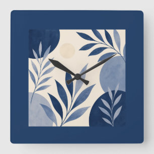 Mediterranean Botanical Wall Clock