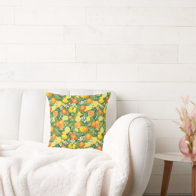 Mediterranean Citrus Grove Cushion (Couch)