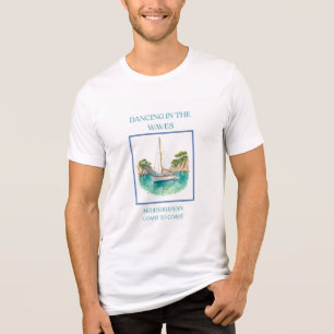 Mediterranean Coast to Coast Nautical Retro Tri-Blend Shirt