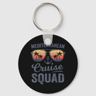 Mediterranean Cruise Squad 2026 Europe Family Key Ring