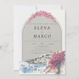 Mediterranean / European Destination Wedding Invitation