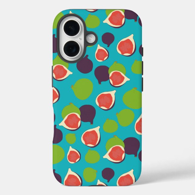Mediterranean Fig Summer Fruit Pattern   Case-Mate iPhone Case (Back)