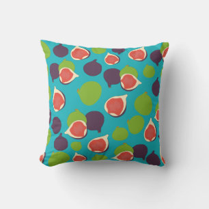 Mediterranean Fig Summer Fruit Pattern Cushion