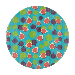 Mediterranean Fig Summer Fruit Pattern   Cutting Board