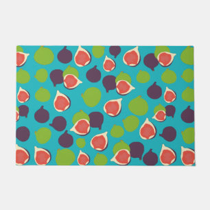 Mediterranean Fig Summer Fruit Pattern Doormat