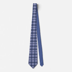 Mediterranean Flair: Azure Talavera Silk Tie