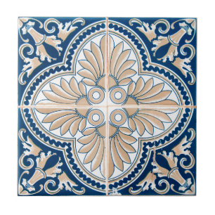 Mediterranean Floral Ceramic Tile