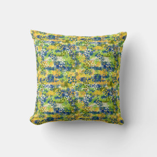 Mediterranean Garden Abstract Artistic Designer Cushion