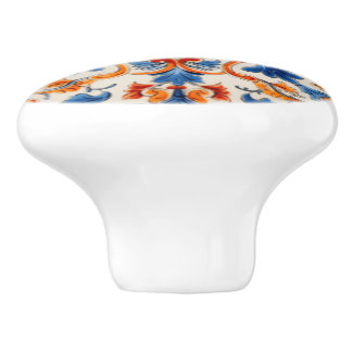 Mediterranean Garden Ceramic Knob
