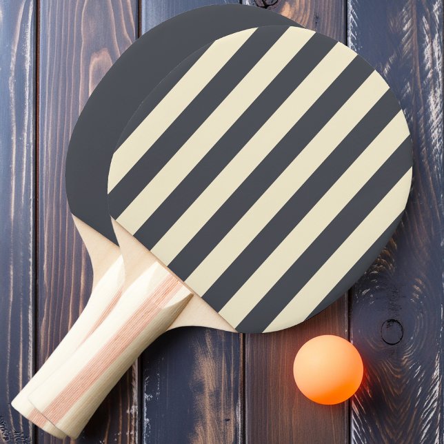 Mediterranean Grey Polo Striping and Solid Ping Pong Paddle (Creator Uploaded)