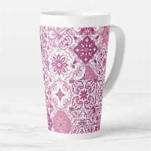 Mediterranean hues/ Azulejo tiles Latte Mug